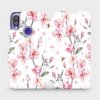 Pouzdro Mobiwear parádní flip Xiaomi Redmi Note 7 - M124S Růžové květy