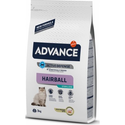 Advance Cat Sterilized Hairball 3 kg – Zboží Mobilmania