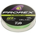 Daiwa Splétaná Šňůra Prorex UL Finesse Braid Chartreuse 135 m - 0,045 mm 1,8 kg – Hledejceny.cz