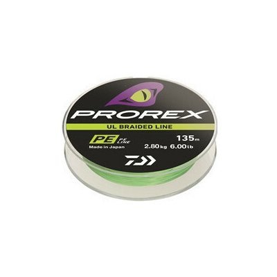 Daiwa Splétaná Šňůra Prorex UL Finesse Braid Chartreuse 135 m - 0,045 mm 1,8 kg – Hledejceny.cz