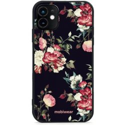 Pouzdro Mobiwear Glossy Apple iPhone 11 - G040G - Růže na černé