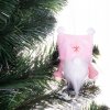 Vánoční dekorace Springos Skřítek GNOM 8 cm s růžovou čepicí