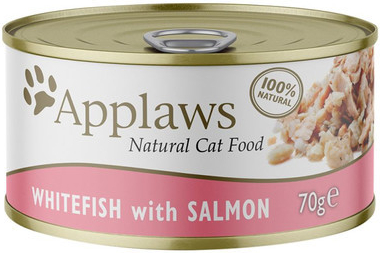 Applaws Cat Tin Whitefish & Salmon bílé ryby a losos 6 x 70 g