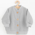 New Baby Kojenecký mušelínový kabátek Comfort clothes šedá – Zboží Mobilmania