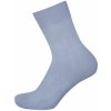 Knitva Slabé 100% bavlněné ponožky modrá světlá