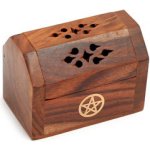 Mani Bhadra Stojánek na vonné kužely Pyramida s motivem Yin Yang 10 x 14 cm – Zboží Dáma