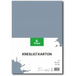 Karton barevný kreslicí A4 210 x 297 mm 50 listů/180g šedý – Zboží Dáma