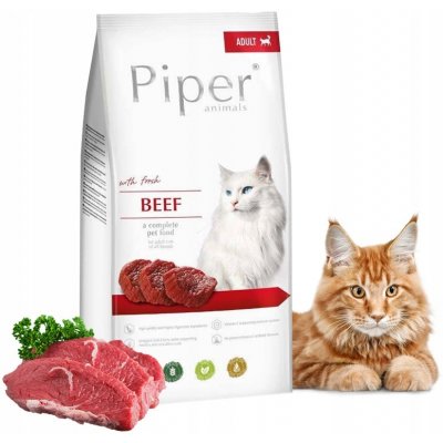 Dolina Noteci Piper Animals s hovězím masem pro kočky 3 kg