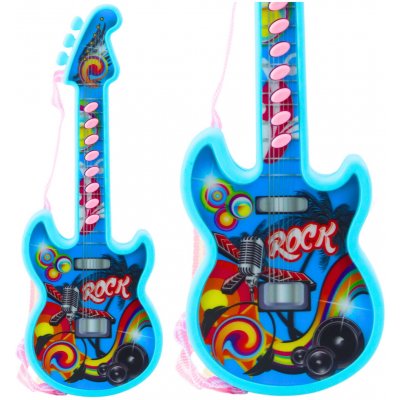 Tomido Elektrická kytara Pro Děti Melodie Solmizační Stupnice 29 cm Modrá – Sleviste.cz