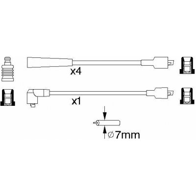 BOSCH Sada kabelů pro zapalování 0986356874 – Hledejceny.cz