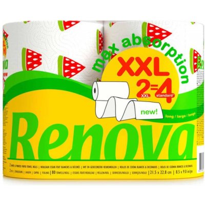 RENOVA kuchyňské utěrky 2vrstvé XXL s letním motivem, 2 role – Hledejceny.cz