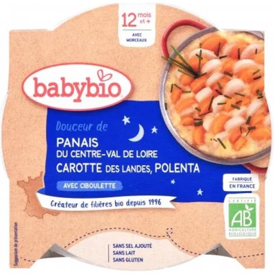 Babybio Pastiňák mrkev a polenta 230 g – Zboží Dáma