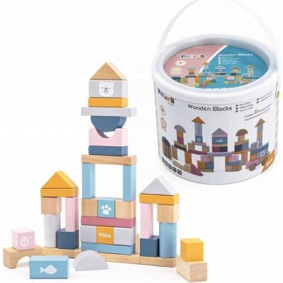 Viga Toys sada kostek v kbelíku 60 prvků PolarB – Zboží Dáma