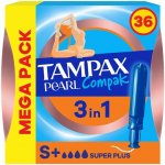 Tampax Tampony s aplikátorem Pearl Compak Super Plus 36 ks – Zboží Mobilmania