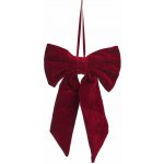 MADAM STOLTZ Vánoční dekorace Sametová mašle Red Wine, červená barva, textil – Hledejceny.cz