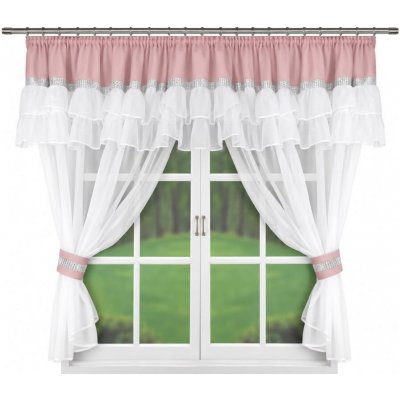 Fliying Hotová záclona Regina růžová 400x150 cm – Hledejceny.cz