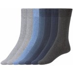 LIVERGY Pánské ponožky s BIO bavlnou, 7 párů (39/42, modrá/šedá/námořnická modrá) – Zboží Mobilmania