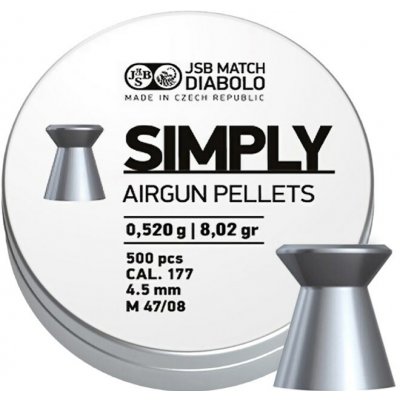Diabolky JSB Simply 0,520 g 4,5 mm 500 ks – Zboží Dáma
