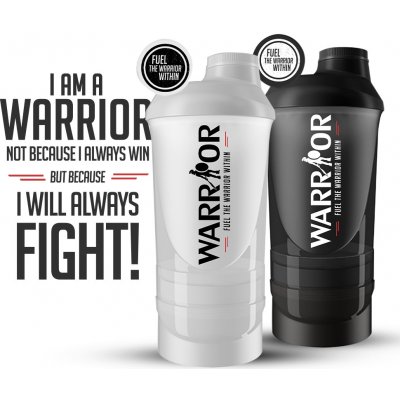 Warrior - Smart Šejkr Warrior vícedílný 600ml + 350ml Černý BLACK – Zboží Dáma