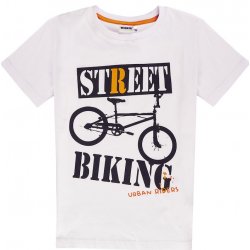 Winkiki kids Wear chlapecké tričko Street Biking bílá