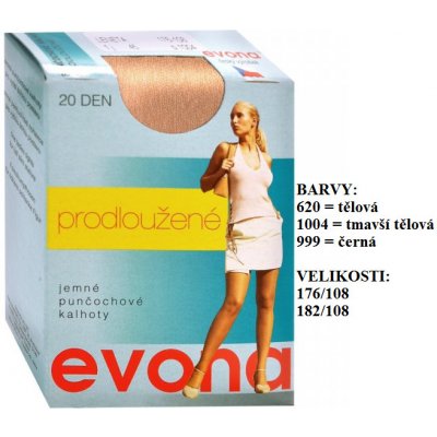 Evona Punčochové kalhoty LENETA prodloužené 620 TĚLOVÁ – Zboží Dáma