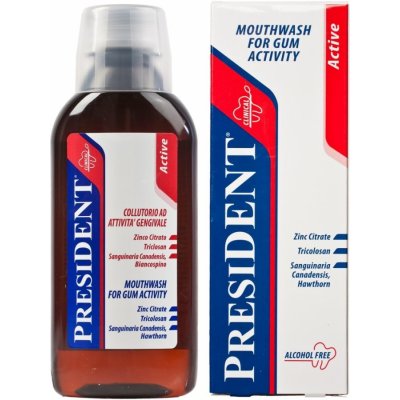 PresiDENT Safe Gums ústní voda bez alkoholu 200 ml