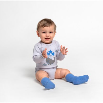 Bambusové body s velrybou dlouhý rukáv SAFA – Zboží Mobilmania