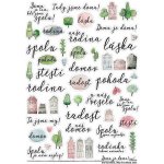 HuráPapír Samolepky průhledné A4 - Doma je doma! - rodina – Zboží Mobilmania