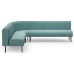 Rohová sedačka VARIETY, 90°, vnitřní, potahová látka Pod CS, tyrkysová – Zboží Mobilmania