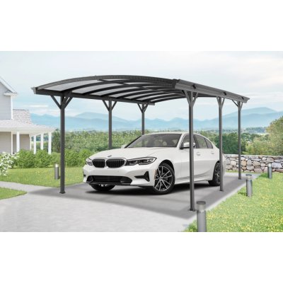 Floraworld přístřešek na auto, klenutý hliník , 300 x 505 cm – HobbyKompas.cz