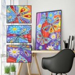 Norimpex diamantový obrázek mandala 7D Motýlci 30x30cm – Hledejceny.cz