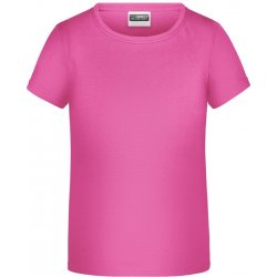 James Nicholson dětské chlapecké tričko Basic Boy růžová