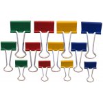 Kovové klipy BINDER 15mm (12ks) barevné – Zboží Dáma Kovové klipy BINDER 15mm (12ks) barevné – Zboží Dáma