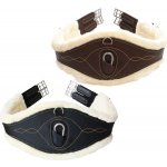 Kentucky Podbříšník kožený anatomický 42406 s beránkem černý – Zboží Dáma