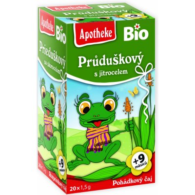 Apotheke Pohádkový Bio průduškový s jitrocelem 20 x 1,5 g – Zboží Dáma