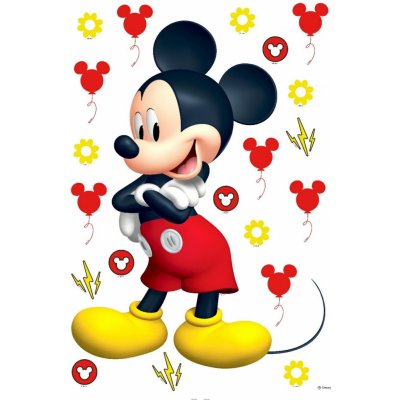 AG Design DK1725 Samolepicí dekorace Mickey Mouse, rozměry 42,5 x 65 cm