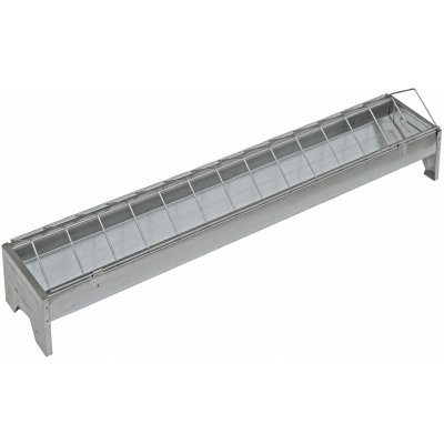 TOPTRADE žlabové krmítko pozink sklopná mřížka 750 x 130 x 150 mm – Hledejceny.cz
