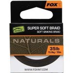 Fox návazcová šňůrka naturals soft braided hooklength 20m - 35lb – Zbozi.Blesk.cz