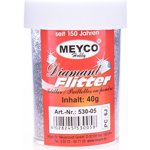 Třpytivý prášek k dekoraci Glitter stříbrný Diamant 530-05 Meyco 40 g – Zboží Mobilmania