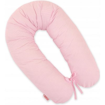 Bobono Delší těhotenský Polštář pro těhotné ženy na spaní s růžovými pruhy – Zboží Dáma