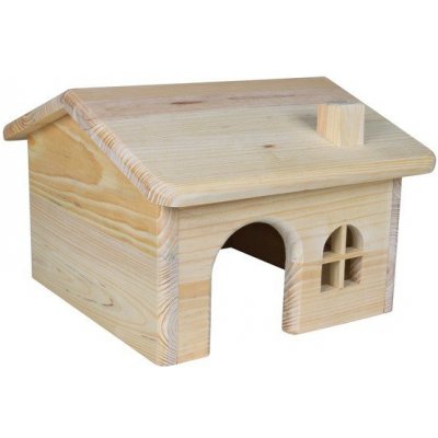 Trixie Dřevěný domek s rovnou střechou pro králíky 40 x 20 x 23 cm – Zboží Mobilmania