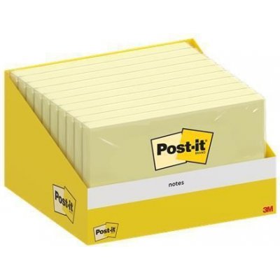 3M POSTIT Samolepicí bloček, žlutá, 76 x 127 mm, 100 listů, 3M POSTIT 7100317839 442375
