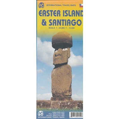ITMB Publishing mapa Easter Island (Velikonoční ostrov) 1:24 t. ITM – Zboží Mobilmania