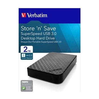 Verbatim 2TB, 3,5", USB 3.0, 47683