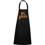 Dobrý Triko Zástěra s potiskem 0% vegan Černá – Hledejceny.cz