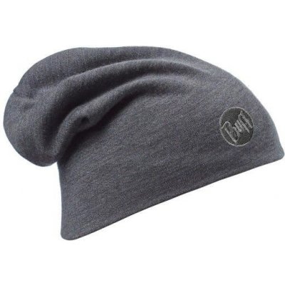 Buff Heavyweight Merino Wool Hat solid grey