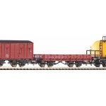 Teddies Sada lokomotiva a vagónky 5ks kov/plast 8cm na zpětné natažení 4 druhy na kartě – Zboží Dáma