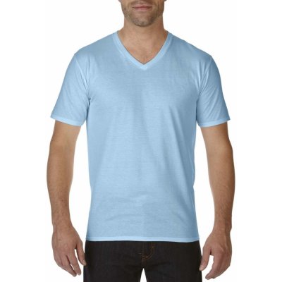 Gildan bavlněné tričko do V PREMIUM světle modrá – Zboží Mobilmania
