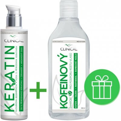 Clinical Keratin hloubková regenerační vlasová kúra 100 ml + arganový olej 20 ml dárková sada – Hledejceny.cz