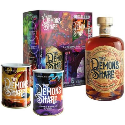 The Demon's Share 40% 0,7 l (dárkové balení 2 plecháčky) – Hledejceny.cz